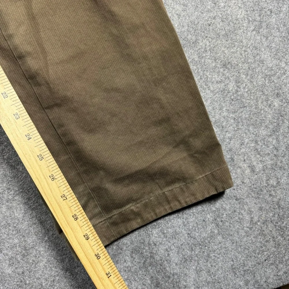 Banana Republic Mens Straight Dress Chino Brown Pants 35x32 Cotton Twill‎ *read*